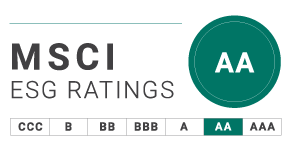MSCI ESG AA评级