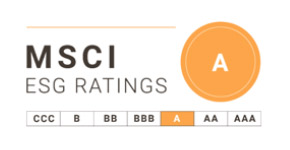获得MSCI ESG A评级